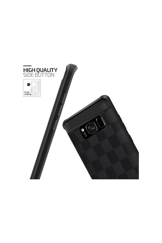 Buff Galaxy S8 Plus İle Uyumlu Black Armor Kılıf