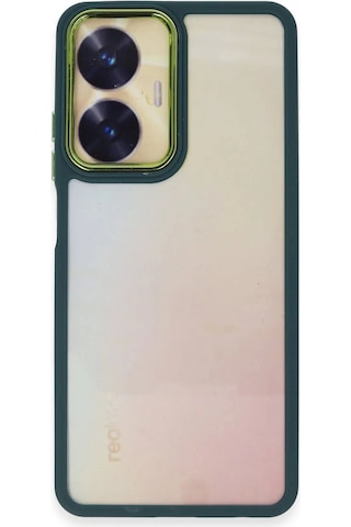 Realme C55 Kılıf Dora Kapak - Haki Yeşil