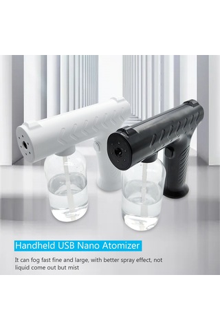 Reedark Usb Şarjlı Taşınabilir Nano Sis Püskürtücü - Ev, Ofis Ve Bahçe Kullanımı İçin Pratik Çözüm Siyah