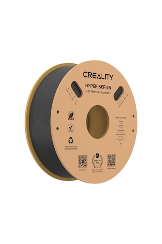 Hallow Creality Hyper Pla Yüksek Akışkanlık Filament 1.75 MM Siyah