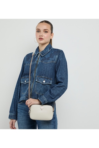 Guess Noelle Kadın Çapraz Askılı Çanta Hwzg9672140 Ekru