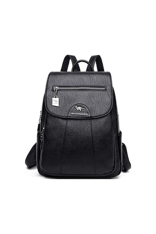 Kadınlar Yumuşak Deri Sırt Çantaları Vintage Kadın Omuz Çantaları Rahat Seyahat Bayanlar Sırt Çantası Okul Çantaları Y2ajnb Siyah