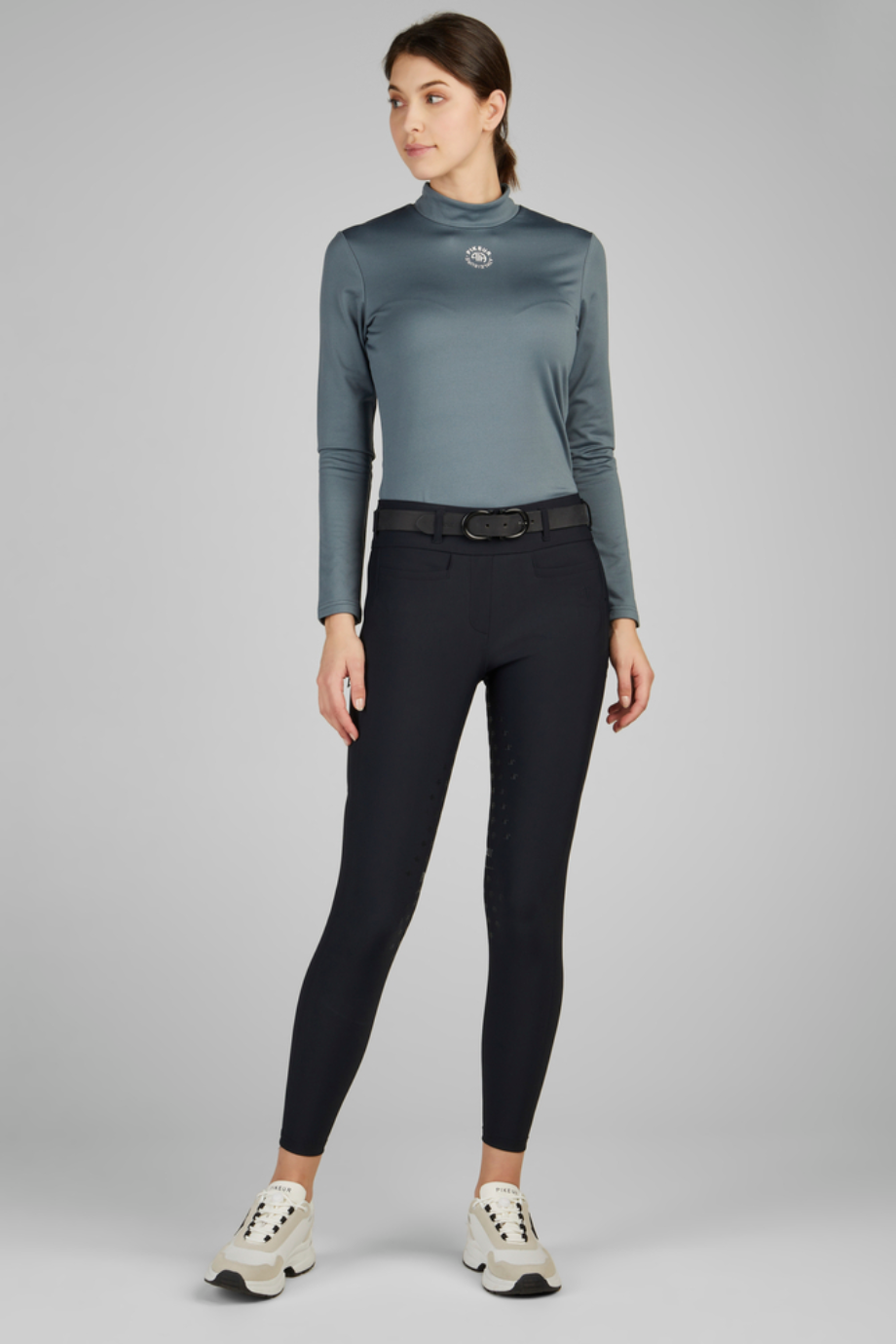 Pikeur Linnett Griptec Seamless 6505 Lüks Yüksek Bel Kadın Binici Taytı Siyah