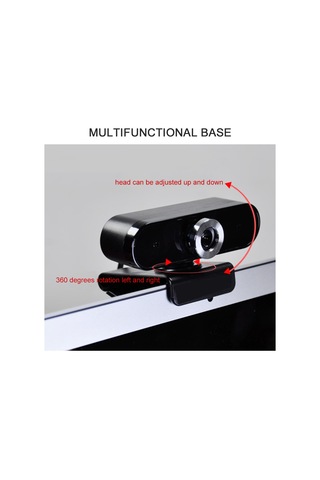 Youtek Usb 2.0 Pc Webcam: Otomatik Işık Düzeltme, Gürültü Azaltıcı Mikrofon, 360 Döner, Manuel Odaklama - Onlayn Ders, Konferans, Video Arama İçin