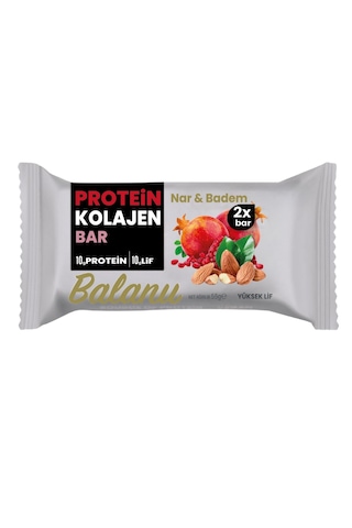 Meyveli Protein Bar Kolajen Nar & Badem 55 Gr