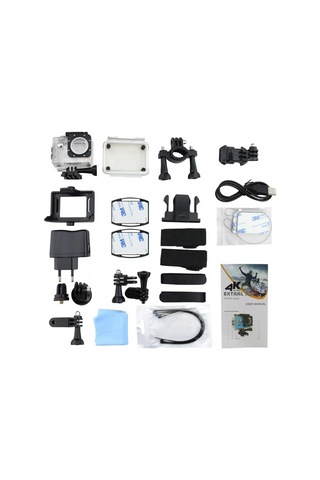 Çeşithane Wifi Spor Kamera 4k Ultra Hd Aksiyon Kamerası, 30m Su Geçirmez, 2 Geniş Açı Ekran, Mini Çok Renkli