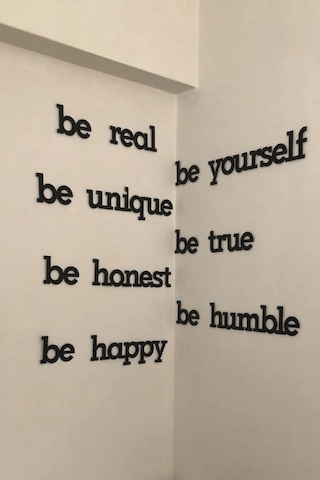 Be Real Be Yourself Ahşap Tablo Duvar Yazısı Mdf Tablo Dekoratif