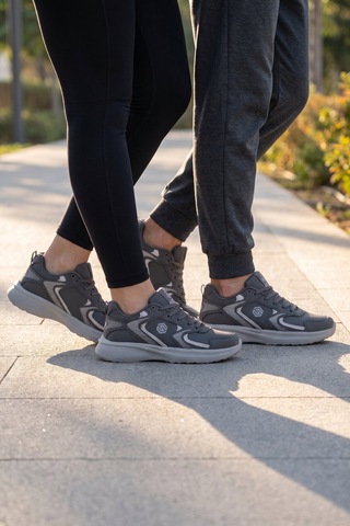 X-step Bağcıklı Hafif Rahat Füme Unisex Yürüyüş Ve Spor Ayakkabı Sneaker 2032 G