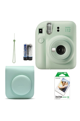 Fujifilm Instax Mini 12 Fotoğraf Makinesi + Askı + Pil + Çanta