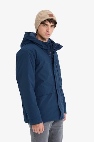 Defacto Su İtici Regular Fit Kapüşonlu Fermuarlı İç Cepli Cebi Pelüşlü Mont E9248ax25wnnv175 Lacivert-nv175