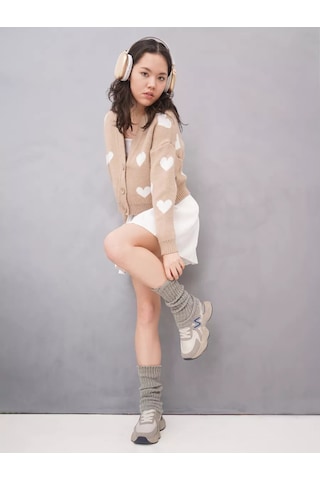 La La Fa Kısa Kapüşonlu Kazak 198946851