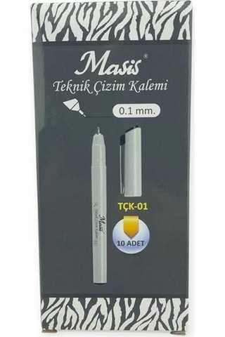 Masis Çizim Kalemi 0,1mm 10 Lu Paket