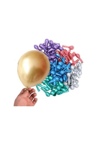 Gold Krom Balon 10 Adet Küçük Boy 5 Inç Gold