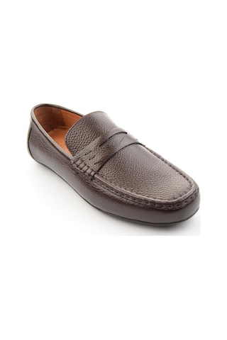 Kahve Hakiki Deri Erkek Loafer Ayakkabı E01547011240