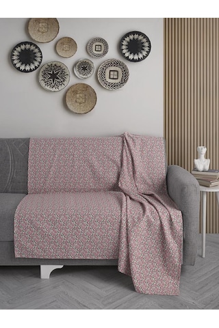 Tek Kişilik Baskılı Pike Koltuk Örtüsü Breeze 180x230 Cm Açık Sarı