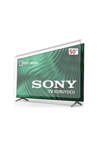 Sony 50" İnç Tv Ekran Koruyucu Kırılmaz Şeffaf Panel