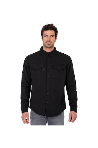 Thebikerjeans Eagle Black Korumalı Motosiklet Gömleği Erkek