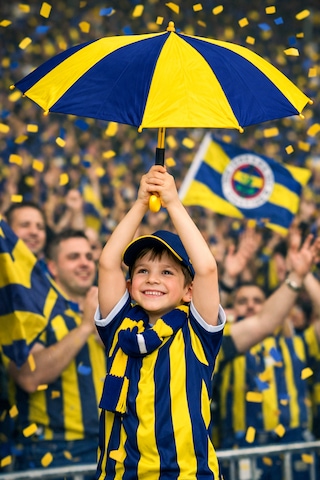 Bamtebi Baston Boy Manuel Unisex Kırmızı Beyaz Baston Model Gösteri Ve Yağmur Şemsiyesi Katlanır Baston Şmsy Lacivert - Sarı
