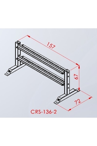 Dumbel Rafı ikili Crs-136-2