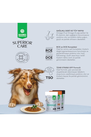 Nature S Protection Superior Care Tavşanlı & Krilli Sos İçinde Yavru Köpek Yaş Maması 85g 12 Adet