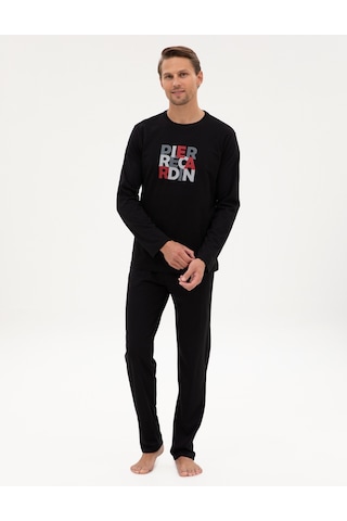 Pierre Cardin Erkek Siyah Pijama Takım 50322654-001 Siyah