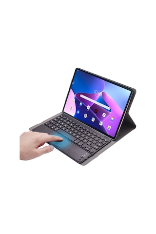 Microcase Lenovo UyumluTab M10Plus TB125FU 10.61 3.Nesil BT Klavye + Kılıf BKK4﻿﻿