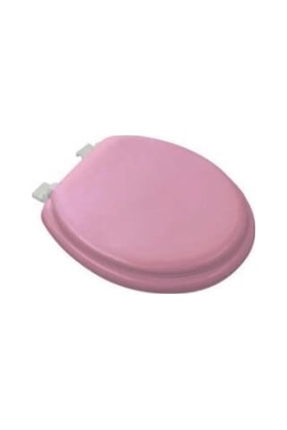 Pembe Yumuşak Klozet Kapak Büyük Puf 42x41 Cm Bx40 Diğer