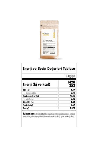 Glutensiz Un, 1 Kg 0.25 KG