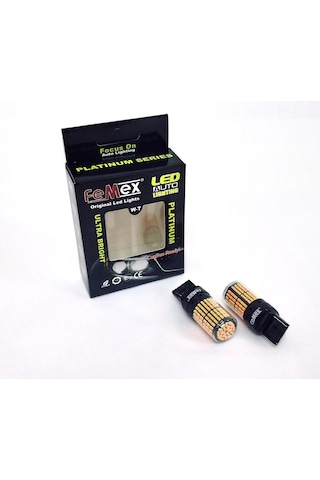 Femex Platinum T20 7440 7443 Led Ampul Tek Duy Çift Duy Turuncu