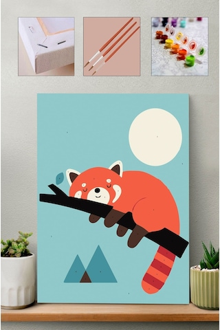 Sayılarla Boyama Seti - Uyuyan Tilki