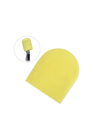 Xindoker Ktv Mikrofon Sprey Kılıfı - Tek Kullanımlık Sarı Köpük Rüzgar Engeli - U Tipi Vintage Mikrofon Koruyucu