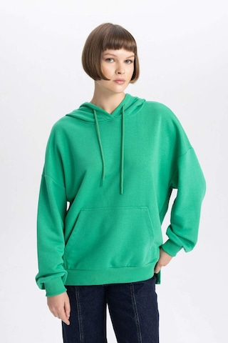 Defacto Oversize Geniş Kalıp Polo Yaka Sweatshirt B7834axnsgn48 Yeşil