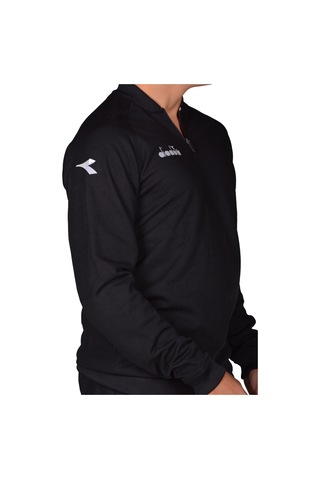 Diadora Erkek Siyah Yarım Fermuarlı Eşofman Takımı Siyah