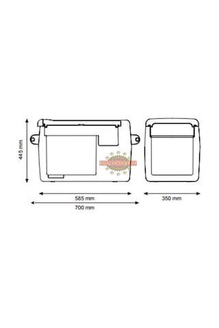 İndel B Oto Buzdolabı 40 Litre 12v 24v 220 v Travel Box Tb41a