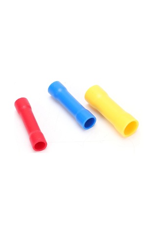 Youtek 100 Adet Tam Isoleli Su Geçirmez Bakır Terminale, Isıl Daraltmalı Kablolu Bağlayıcı Kırmızı-mavi-sarı , Yangın Dayanıklı Soğuk Presli Uygulama