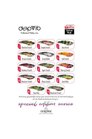 Deeppike Special Edition 5.4cm 14gr.vibrasyon Yem