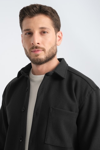 Redline Erkek Regular Fit Kışlık Kaşe Gömlek Füme