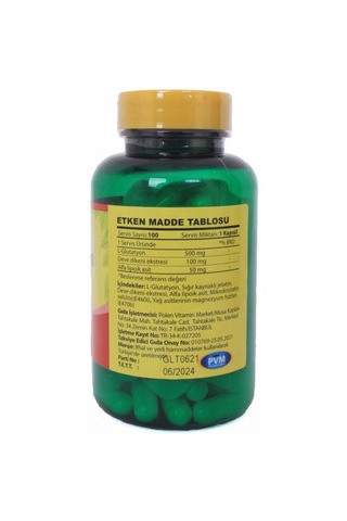 Vitapol L-Glutatyon Alfa Lipoik Asit Milk Thistle 2X100 Kapsül