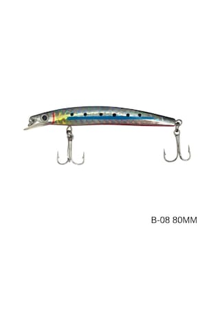 Maket Balık - Kurşun Arkası Rapala - 8cm 5gr - Sea Bose B-08