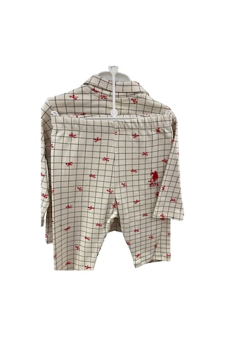 U.S. Polo Assn. U.s. Polo Pijama Takımı Beyaz-12663 Beyaz