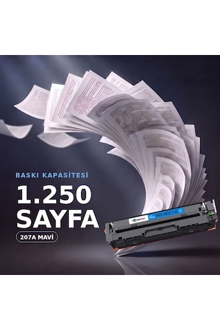 Hp Color Laserjet Pro Mfp M283cdw Uyumlu Toner Çipli W2211a Mavi