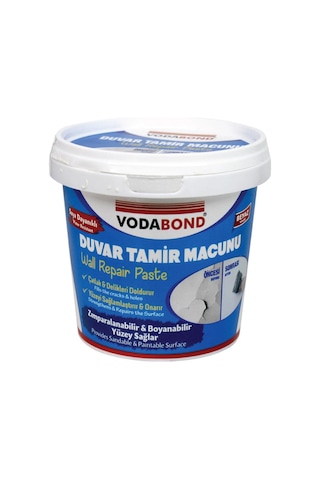Vodabond Suya Dayanıklı Duvar Tamir Macunu Beyaz 500 Gr. 1 Adet