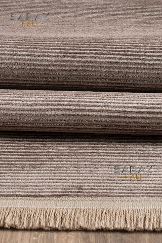 Saraz Halı Parma Düz Kahve Model Dokuma Halı Kilim Yolluk Salon Halısı Modern Dokuma Kahve