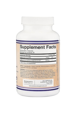 Hmb 1,000 Mg 120 Capsules