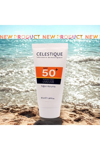 Celestique Yüksek Koruma Leke Karşıtı Güneş Kremi SPF50+ 50 ML