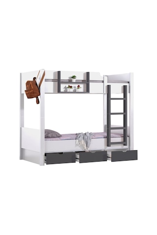 Ranza, Asya Ayrılabilir Çekmeceli Ranza 2 Adet Comfort Yatak 90 X 190 CM