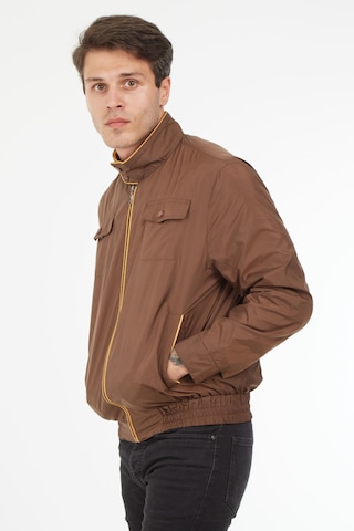 Sposo 1088 Su Itici Kumaş Regular Kalıp A.Kahve Erkek Yazlık Mont Açık Kahverengi