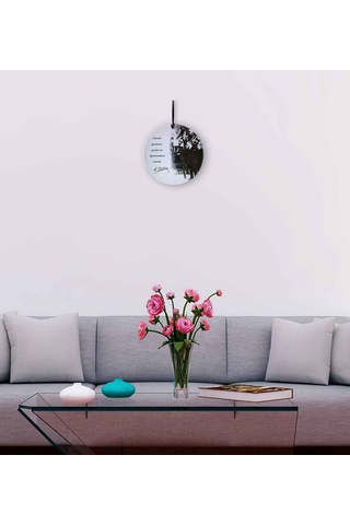 30 Cm Çap - 10 Kasım Atatürk Ve Öğretmen Temalı Füzyon Cam Duvar Süsü 0