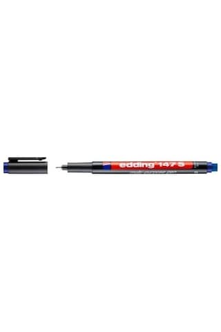 Edding e-147s Asetat Kalemı-sılgılı Mavi 10 Lu
