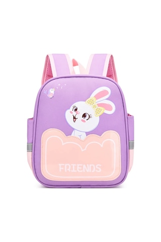 Korean Kids Nylon Custom Printed Regular Toddler Backpacks Kindergarten Araba